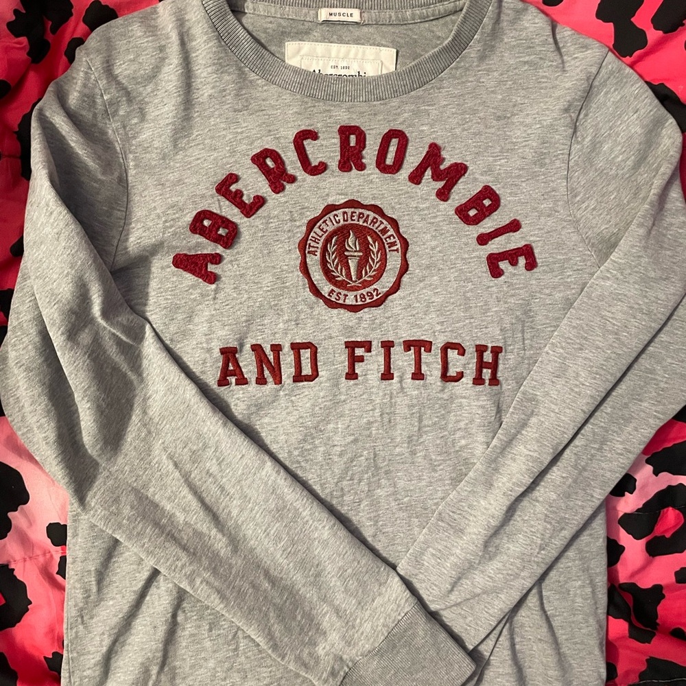 Y2K Abercrombie & Fitch Gray Sweatshirt